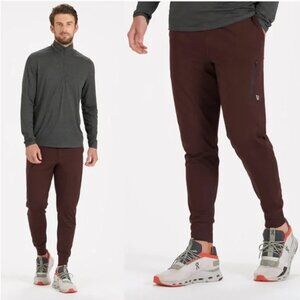Vuori Mens Sunday Performance Jogger Oxblood L